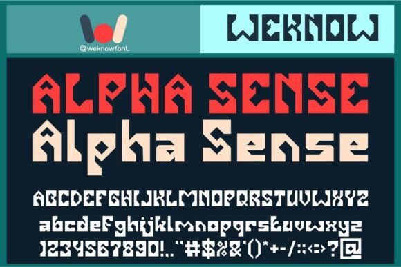 Alpha Sense: The Futuristic Typeface for Modern Makers