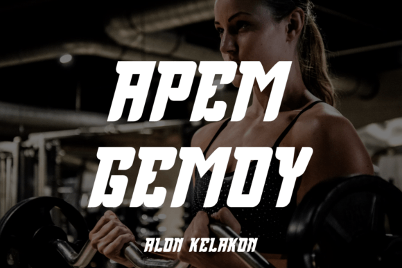 Apem Gemoy: The Display Typeface for Cinematic Editorial Design