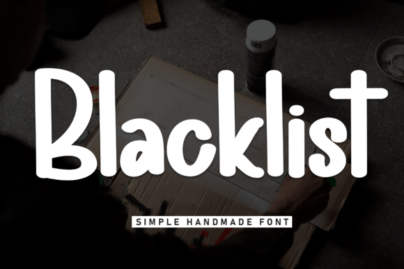 Blacklist: A Quirky Display Font for Creative Projects