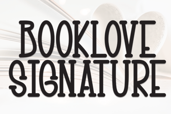 Booklove Signature: A Heartwarming Handwritten Display Font for Branding