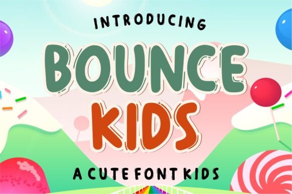 Bounce Kids: The Ultimate Display Font for Playful Designs