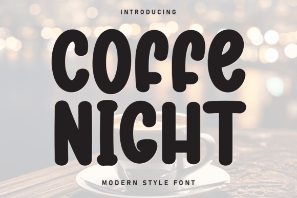 Coffe Night: A Handcrafted Display Font for Warm Branding