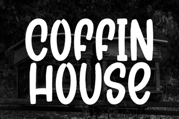 Coffin House: A Bold Handwritten Font for Spooky Branding Projects