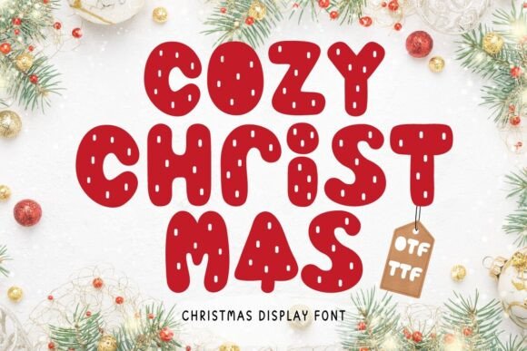 Cozy Christmas: The Perfect Display Font for Festive Branding