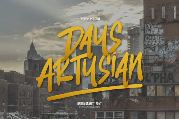 Days Artysian: The Urban Display Font for Bold Campaigns