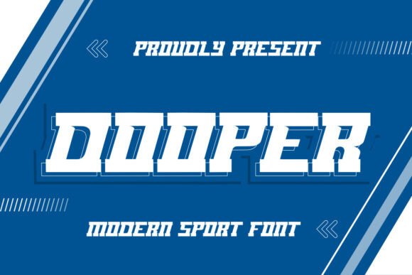 Dooper: The Dynamic Display Font for Modern Sports Branding