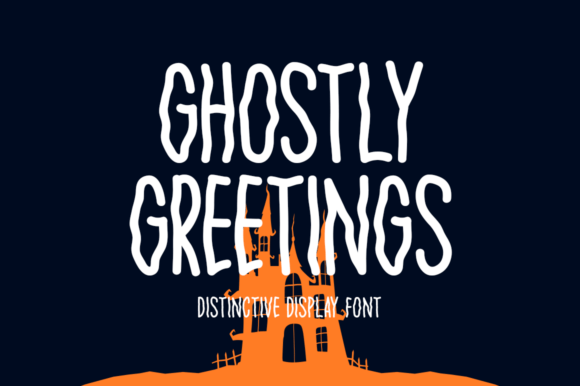 Ghostly Greetings: A Unique Display Font for Seasonal Campaigns