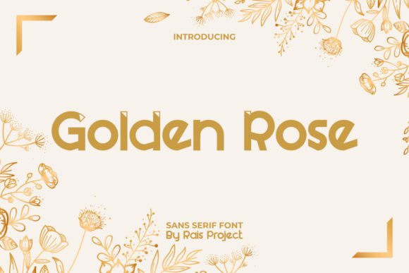 Golden Rose: A Luxurious Display Font for Premium Web Design