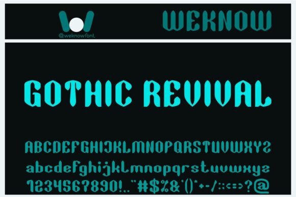 Gothic Revival: A Contemporary Display Font for Bold Branding