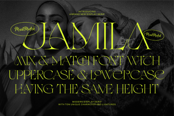 Jamila: The Ultimate Stylist Serif Display Font for Bold Designs