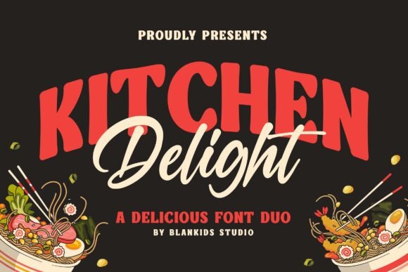 Kitchen Delight: A Premium Display Font for Modern Branding