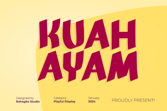 Kuah Ayam: A Vibrant Display Typeface for Editorial Design