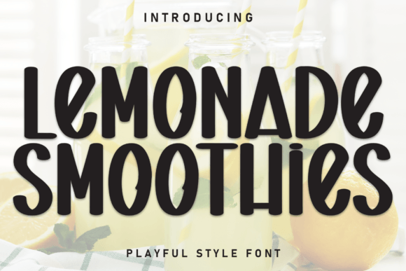 Lemonade Smoothies: The Perfect Handwritten Display Font for Editorial Design