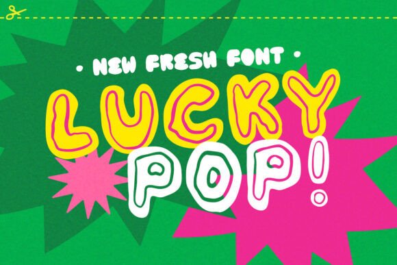 Lucky Pop: A Fun Typeface for Vibrant Brand Identity