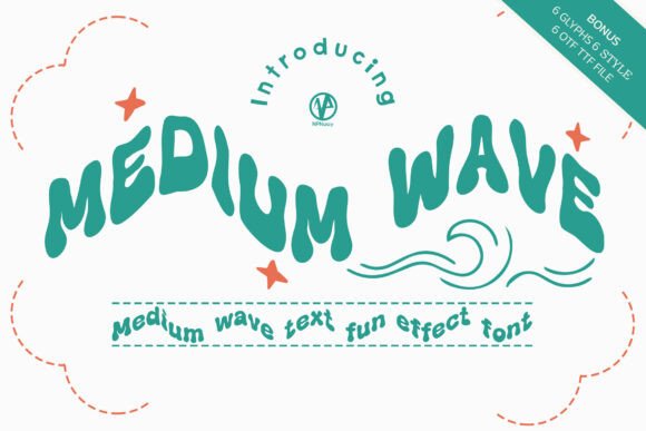 Medium Wave: A Retro Display Typeface for Modern Editorial Design