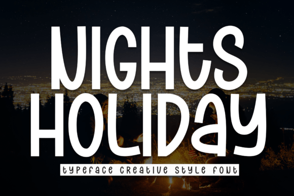 Nights Holiday: The Festive Display Font for Holiday Campaigns