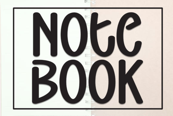 Note Book: A Charming Handmade Display Font for Creative Branding