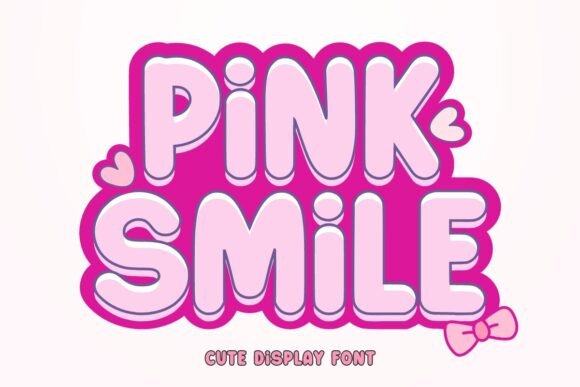 Pink Smile: A Bold Display Font for Creative Projects