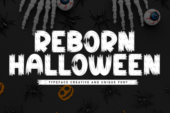 Reborn Halloween: A Bold Brush Typeface for Spooky Campaigns