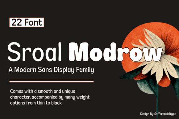 Sroal Modrow: The Modern Display Typeface for Digital Creators