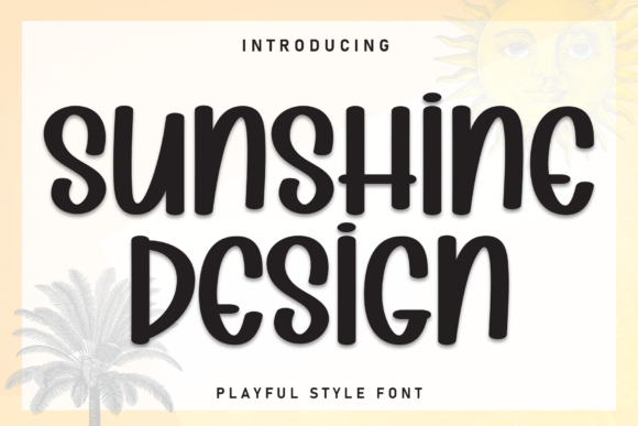 Sunshine Design: A Cheerful Display Font for Creative Projects