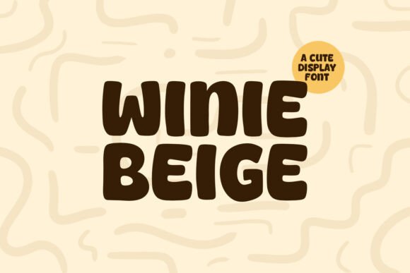 Winie Beige: A Modern Display Font for Creative Campaigns